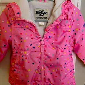 Osh Kosh 18 Month fleece line girls jacket